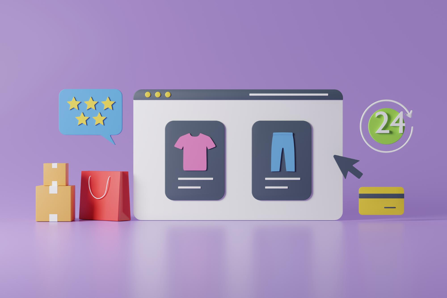 Eshop cez WordPress zobrazený na obrazovke počítača počas správy webu